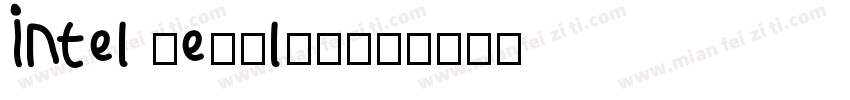 Intel regular字体转换